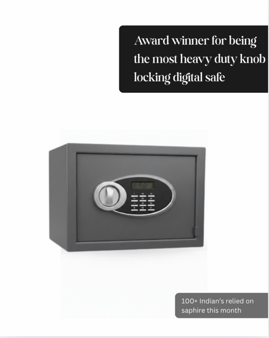 Heavy duty digital safe with knob locking and keypad, award-winning security safe