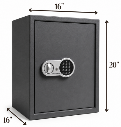 Royalsafeco Century 560 Large Digital Safe Locker – Home & Office Anti-Theft Keypad Lock Safe