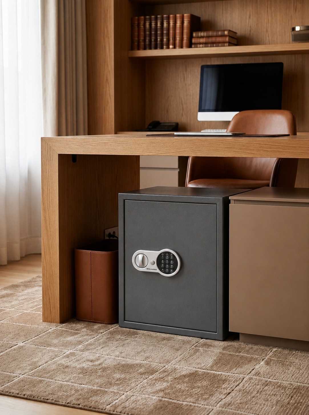 Royalsafeco Century 560 Large Digital Safe Locker – Home & Office Anti-Theft Keypad Lock Safe