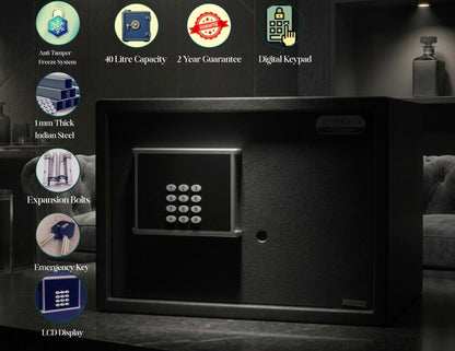 Moonstone 23L Compact Digital Safe for Home — India's Most Affordable Premium Small Safe | Royal Safe Company