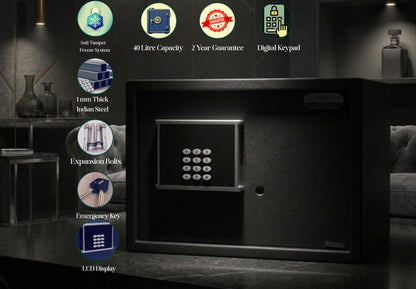 Moonstone 45L Digital Safe for Home — 2-Year Warranty | Royal Safe Company