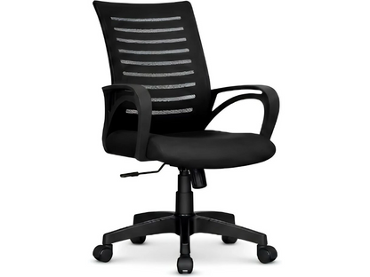 Royalsafeco LBC Mesh Office Arm Chair - Full Front View