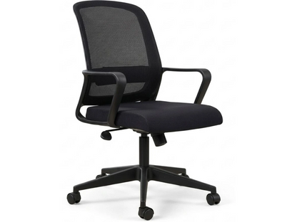 Royalsafeco LCB-002 Mesh Office Arm Chair - Full Front View